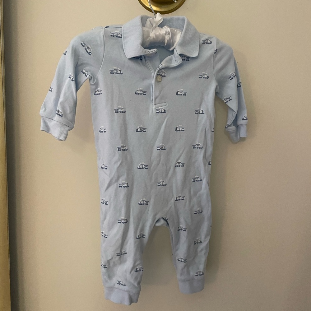 Ralph Lauren 9 months train onesie with collar